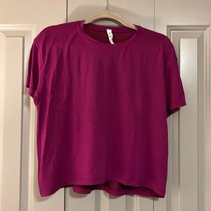 LuluLemon crop mesh top
